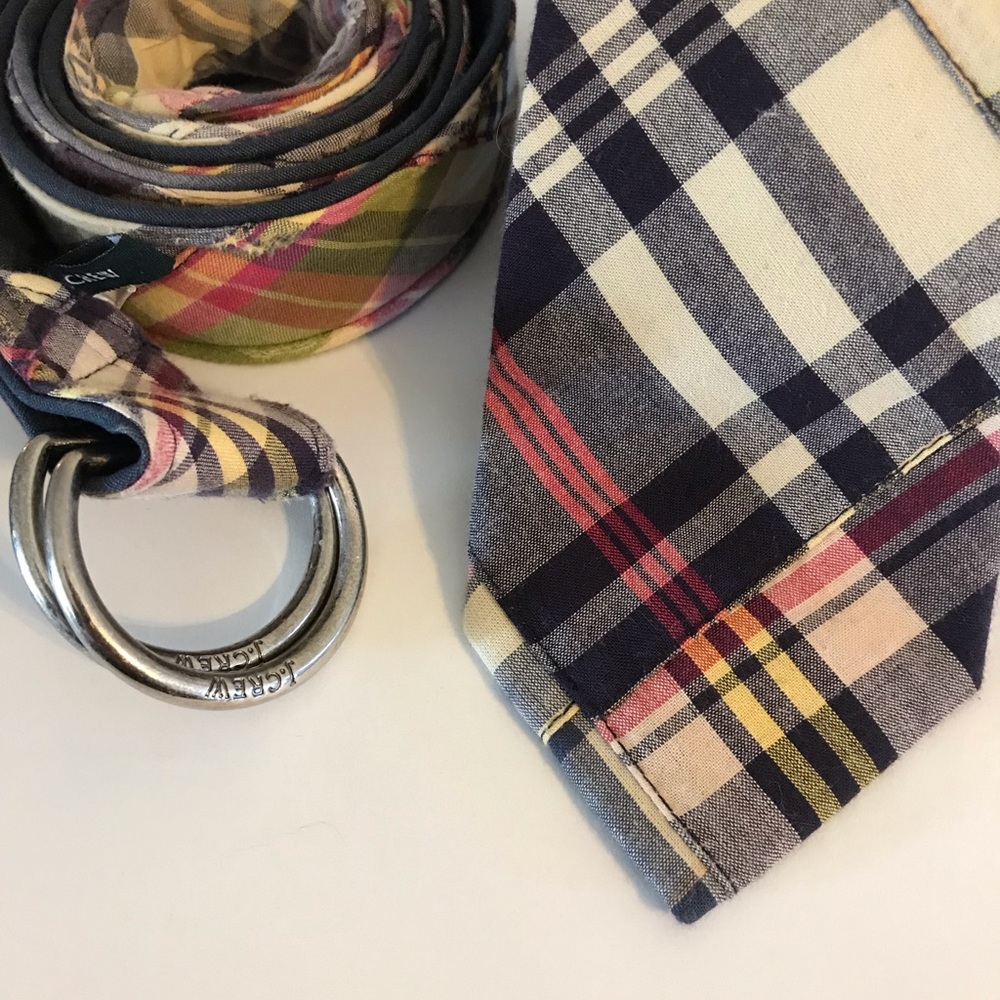 Madras Belt and Tie Combo